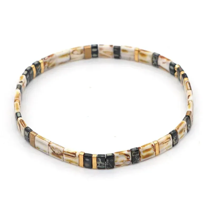 Japon Style Miyuki Tila Beads bracelet perles