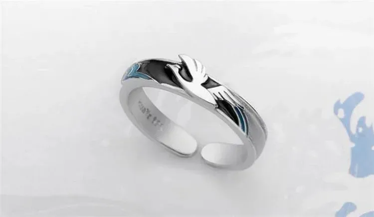 Japon style bague couple style japonais harmonie