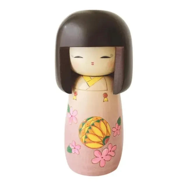 Japon style Kokeshi Temari poupée artisanale motif traditionnel
