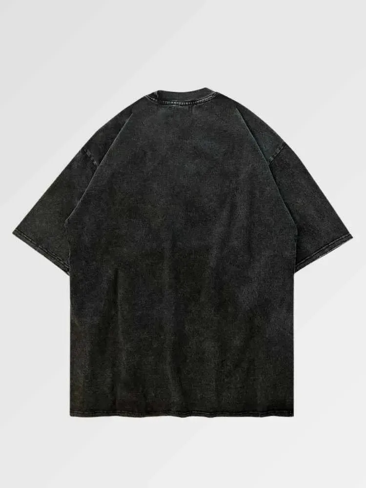 Japon style Akaiwa t-shirt oversize noir coton