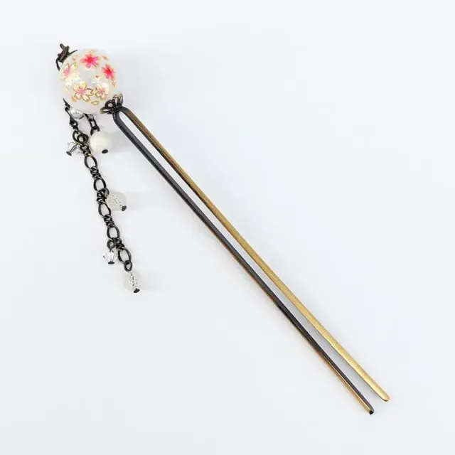 Japon style Sakura kanzashi japonais double tige