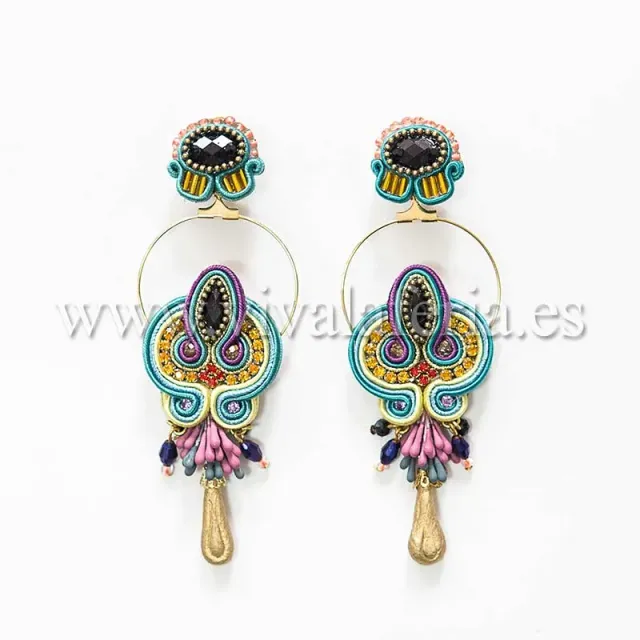Viva La Feria Aymar boucles d'oreilles flamenca artisanales