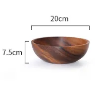 Japon style Akashiya bol saladier acacia fait main