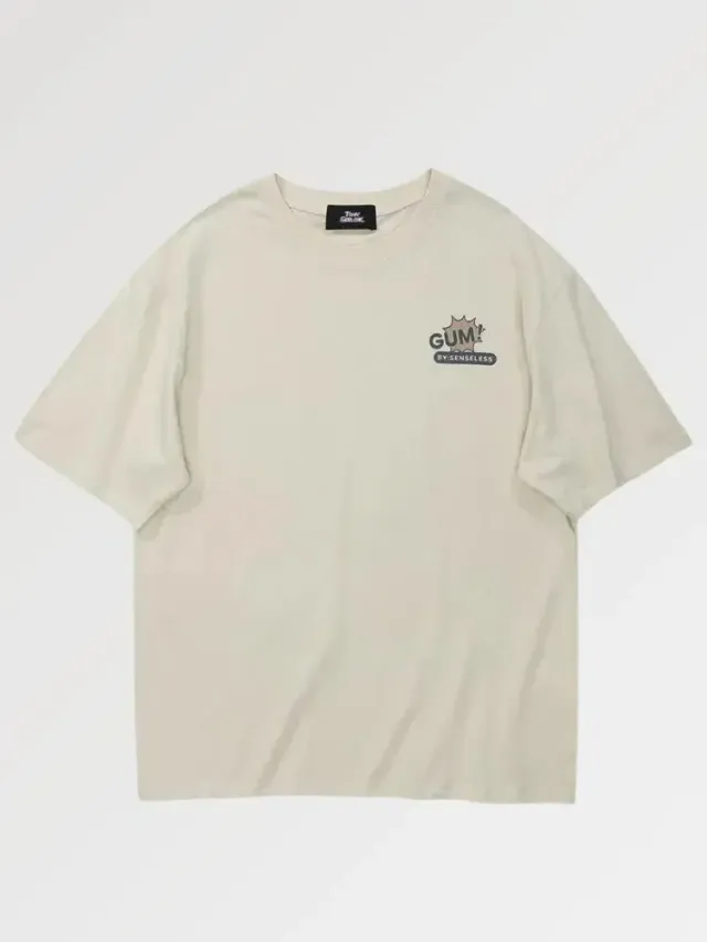 Japon style gumboy t-shirt coton col rond
