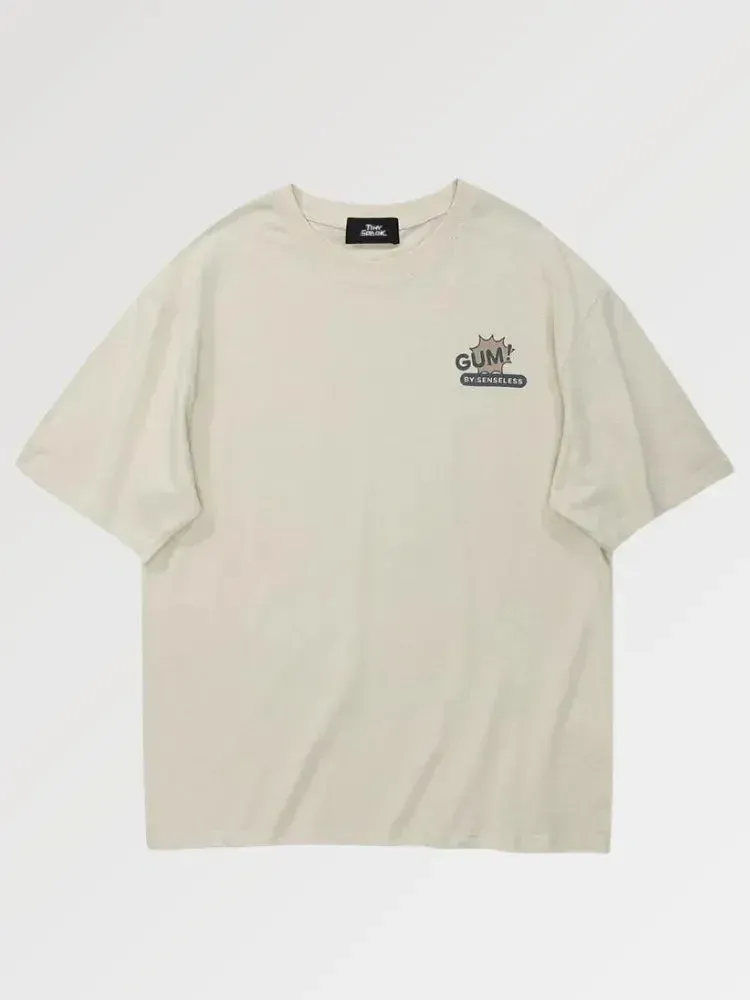 Japon style gumboy t-shirt coton col rond