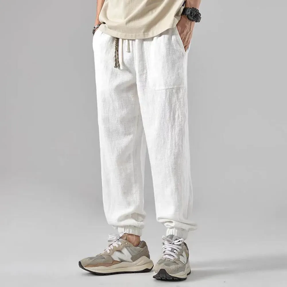 Japon style Natsu pantalon léger confort japonais respirant
