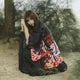 Esprit du Japon Hinari veste kimono sanctuaire noir