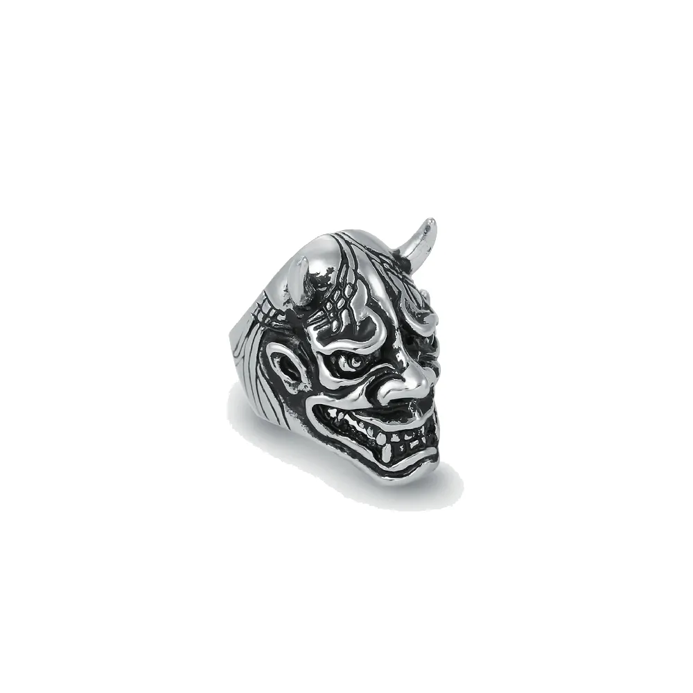 Japon style Tête Démon bague japonaise