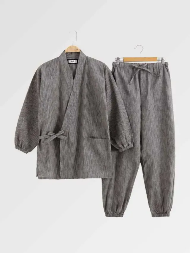 Japon style Jinbei Japon Homme Hakodate
