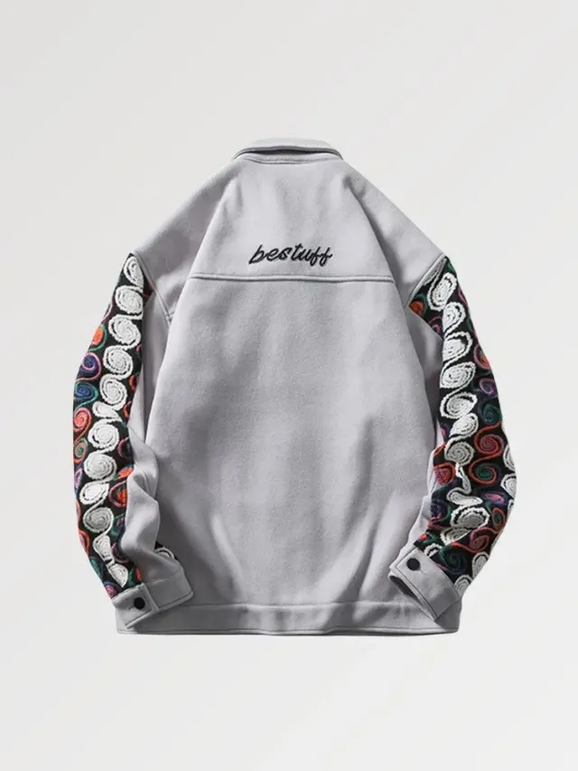 Japon style rywter veste streetwear brodée