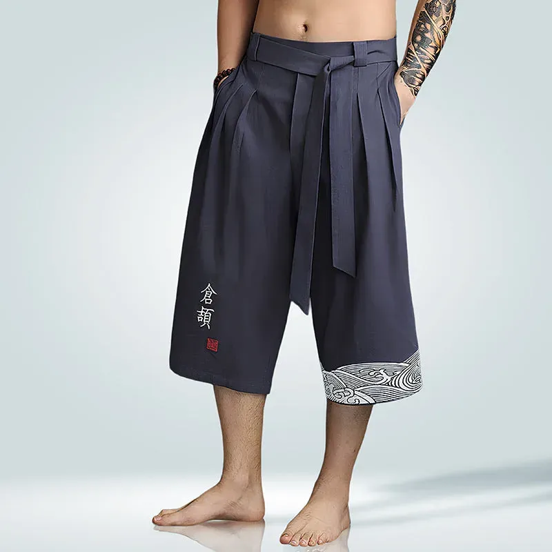 Japon style Taro pantalon court confort