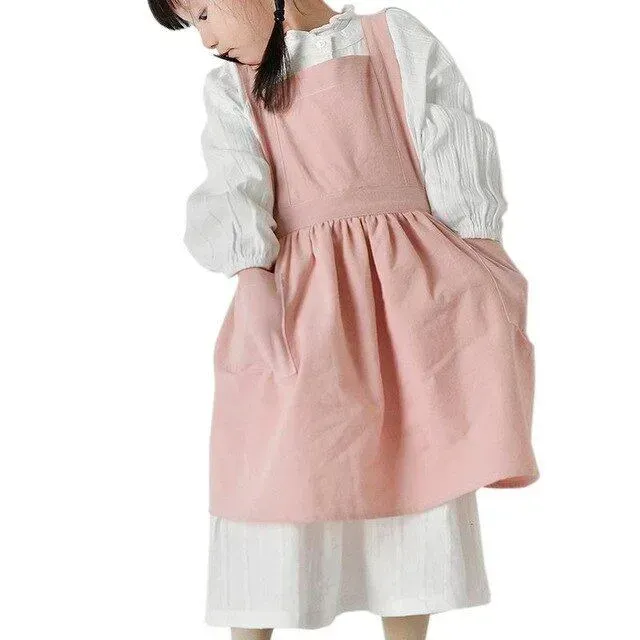Japon style Takebashi tablier enfant coton et lin