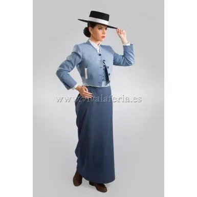 Viva La Feria Elegancia tailleur amazona gris marengo