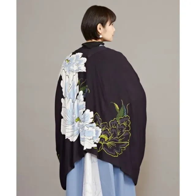 Japon style Veste Style Kimono Femme veste pivoine fluide