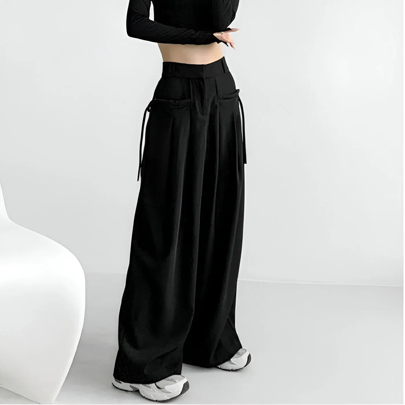 Japon style pantalon japonais femme coupe ample