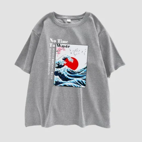 Japon style t-shirt japonais femme motifs raffinés