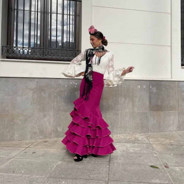 VIVA LA FERIA Tarantos jupe flamenca femme