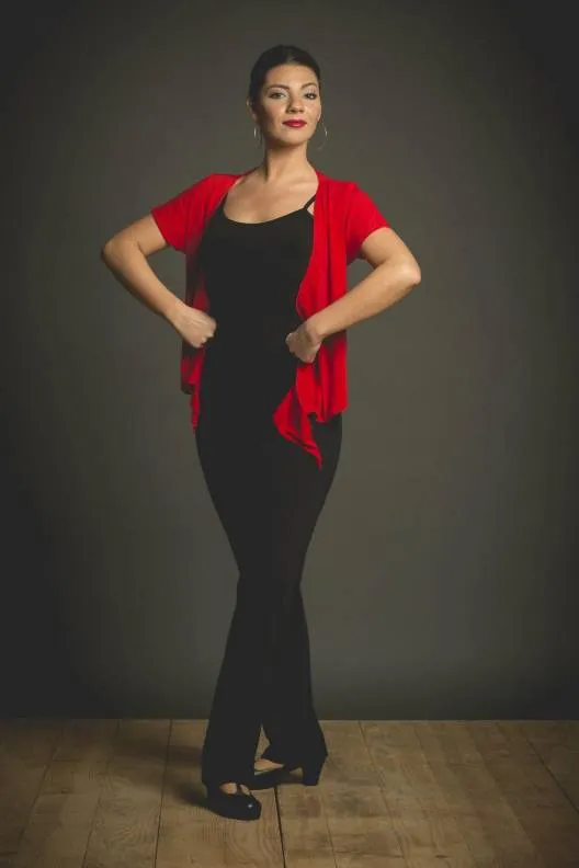 Viva La Feria pantalon danse flamenco droit supplex élastique