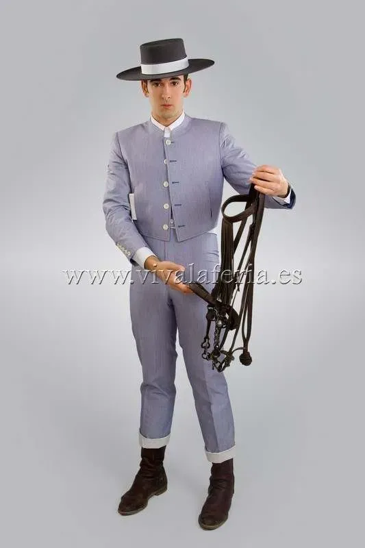 Viva la Feria 1000 costume campero rayures bleues