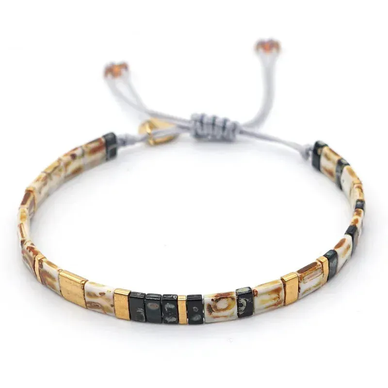 Japon Style Miyuki Tila Beads bracelet perles