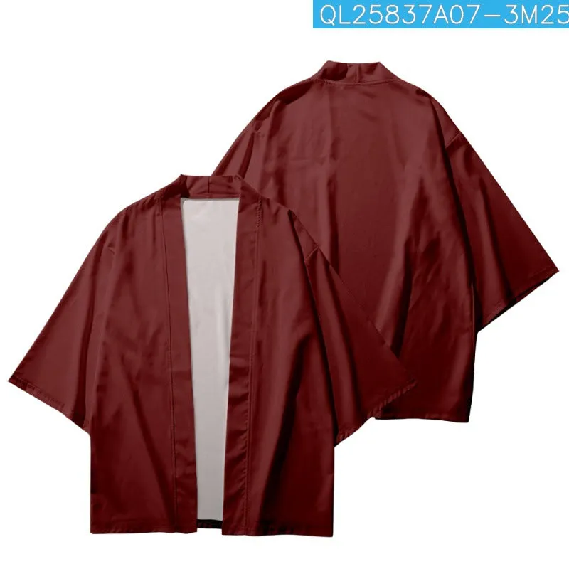 Esprit du Japon haori homme cardigan kimono uni ample