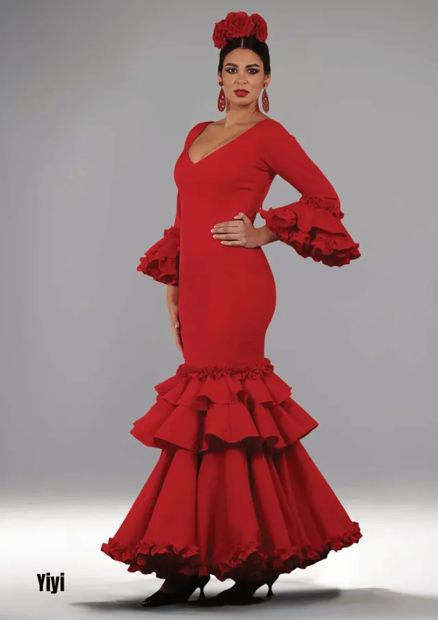 Viva la Feria Yiyi robe flamenca rouge canastera