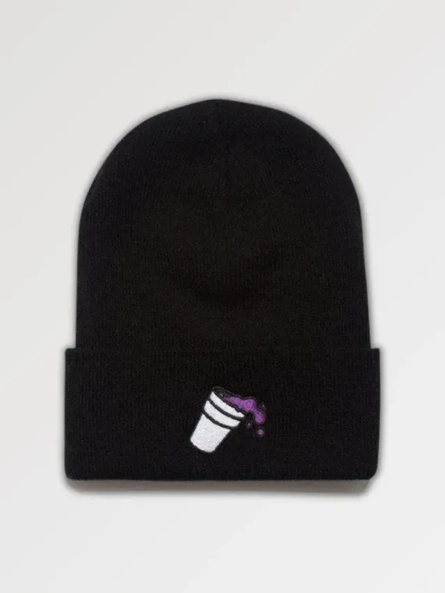 Japon style Purple Drink Double Cup bonnet coton motif japonais
