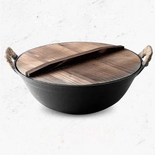Japon style Poele Wok Fonte poêle wok