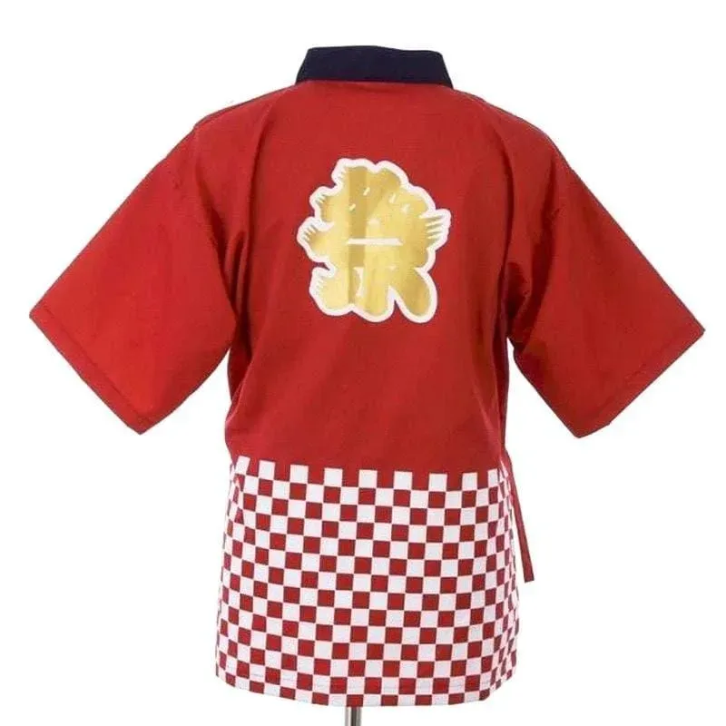 Japon style Hakamagoshi veste de chef coton coupe ample