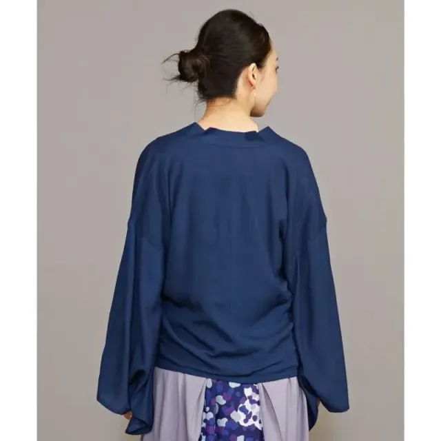 Japon style veste kimono femme fluide à nouer