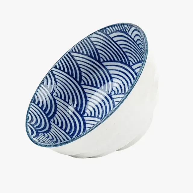 Japon Style Bol Japonais Seigaiha Motif Vagues