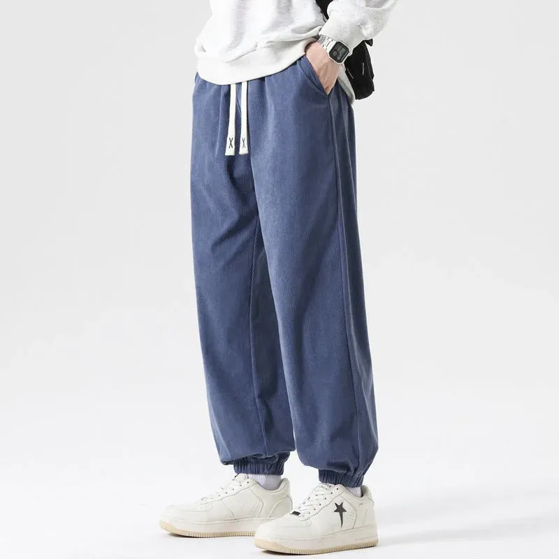 Japon style Ryohei Pantalon En Velours Côtelé pantalon