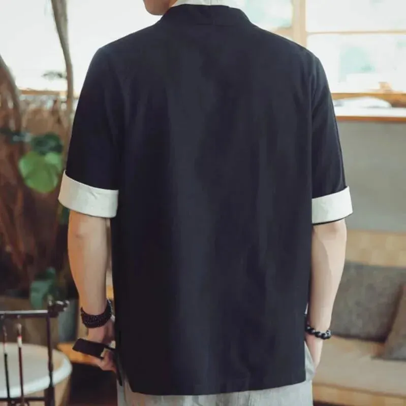 Esprit du Japon Veste Longue Kimono Homme Coton