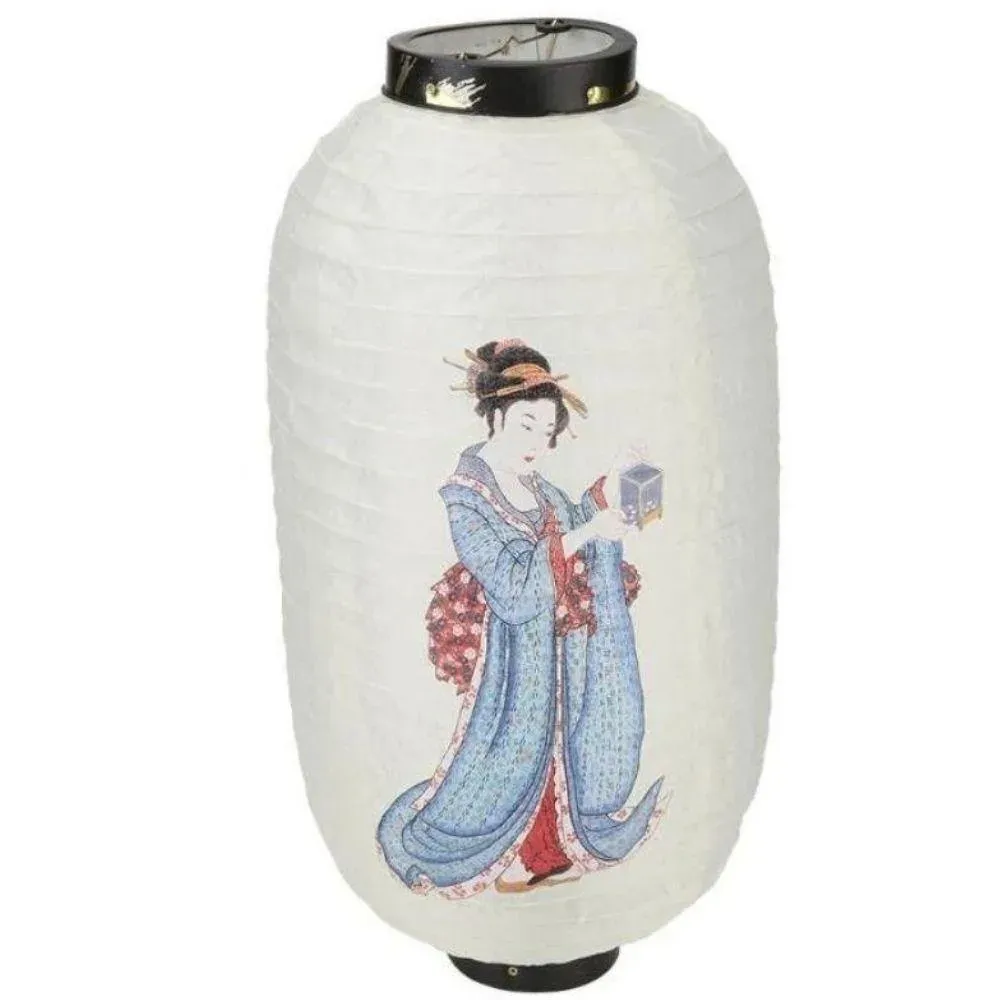 Japon style Blanche lanterne japonaise geisha
