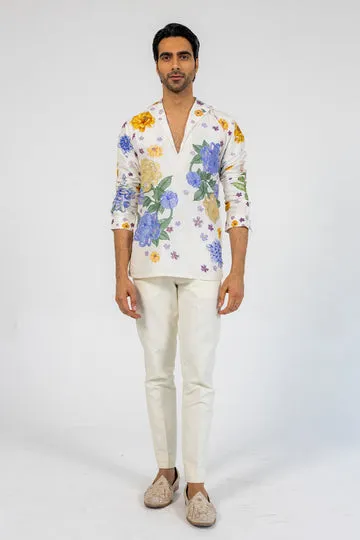 Rahul Mishra Valley Of Flowers Hand-Embroidered Shirt