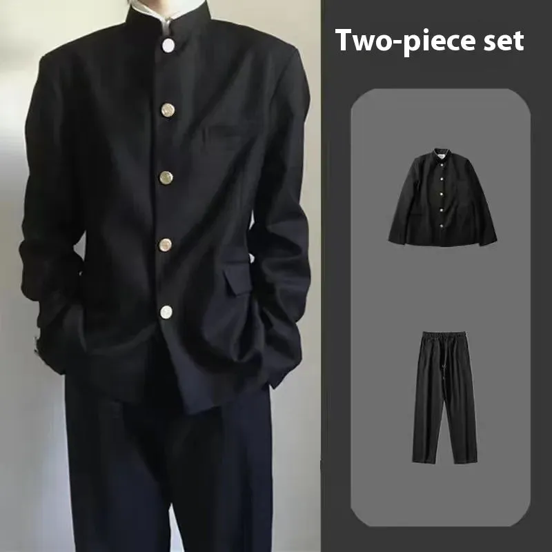 Esprit du Japon uniforme scolaire gakuran homme veste noire