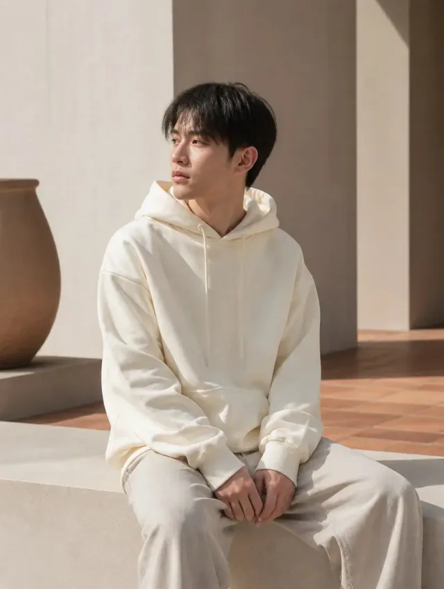 Esprit du Japon Sweat Capuche Oversize Uni Ample