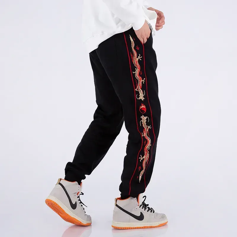 Japon style yy X Drake jogging brodé motif japonais