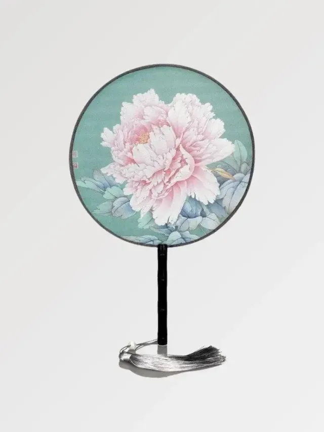 Japon style Yatomi éventail rond vintage bambou
