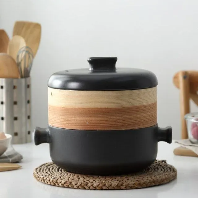 Japon style Enryaku-ji casserole céramique vapeur