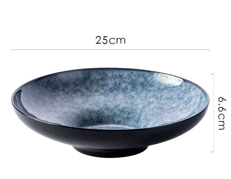 Japon style seiran bol assiette creuse en céramique
