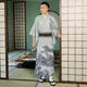 Esprit du Japon Kimono Traditionnel Homme Imprimé Dessin sumi-e