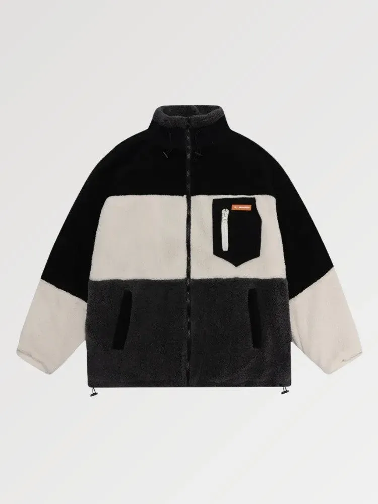 Japon style Mceor veste polaire brodée