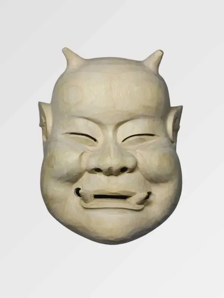Japon style shiata masque japonais bois sculpté