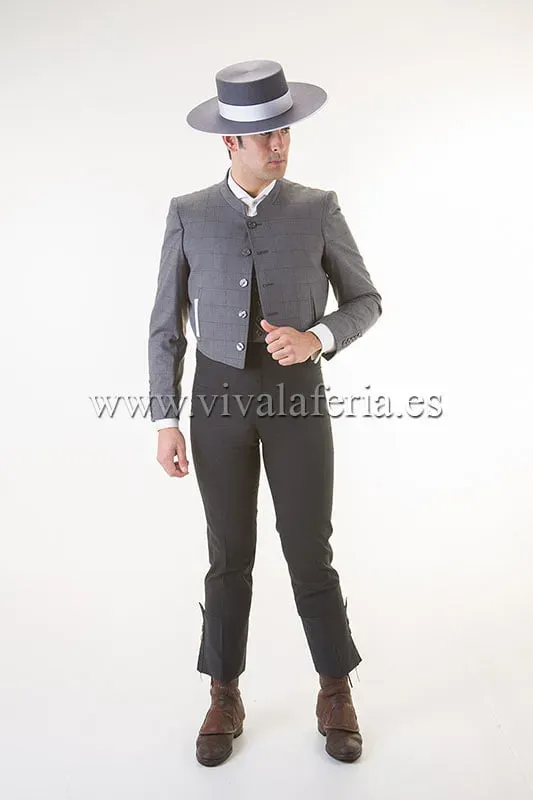 Viva la Feria Corto costume campero gris marengo