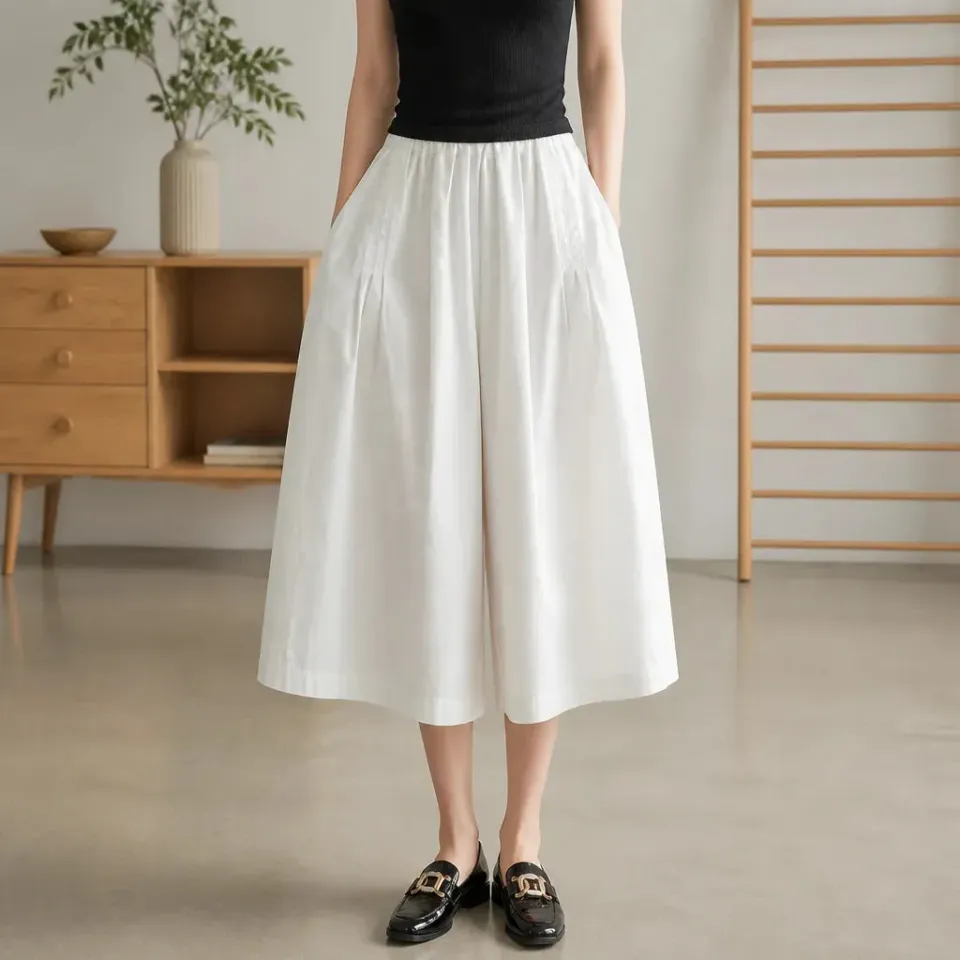Esprit du Japon pantalon japonais ample taille haute