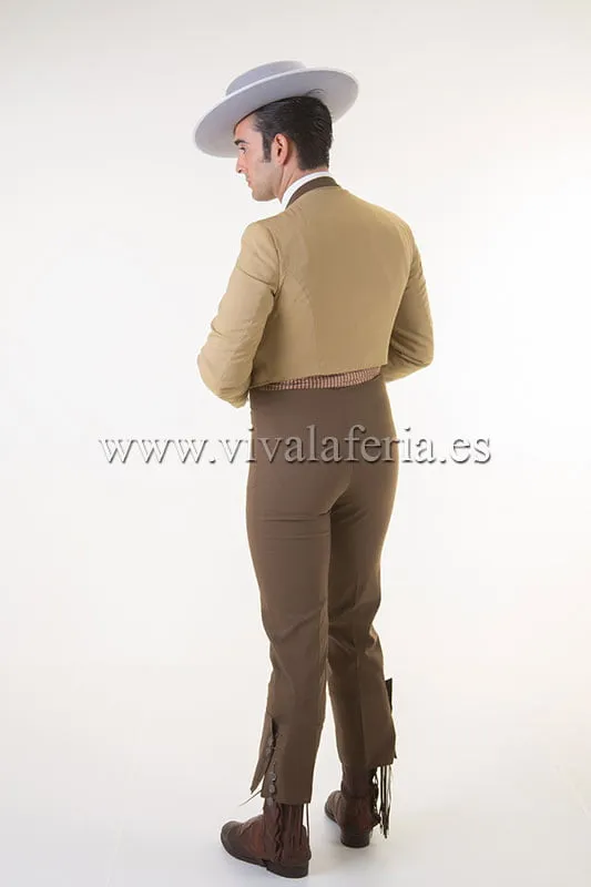 Viva La Feria costume campero beige tostado lycra