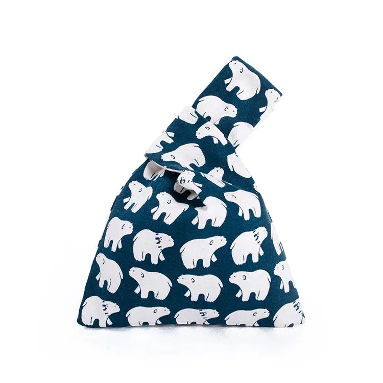 Esprit du Japon Sac japonais furoshiki tissu coton noué