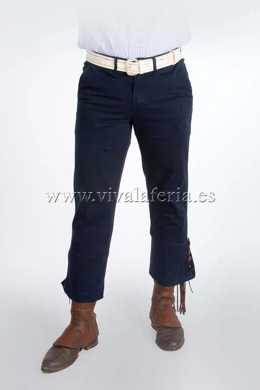 Viva La Feria El Rocío pantalon campero bleu marine