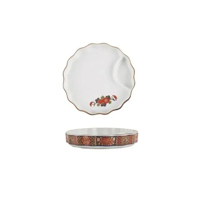 Japon style Plate With Sauce Bowl Nyū assiette céramique